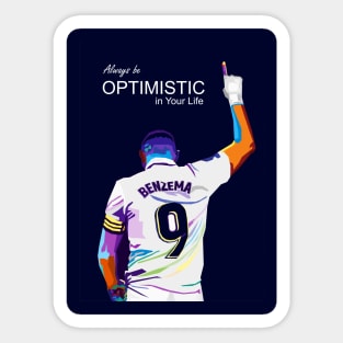 Quotes Karim Benzema Wpap Art Sticker